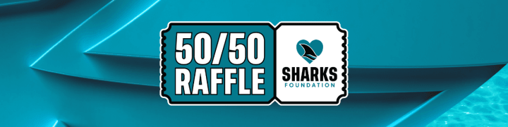 Sharks Foundation 50/50 Raffle Header