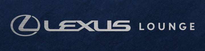 Blue header with large white text reading Lexus Lounge.
