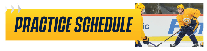 Practice Schedule | Nashville Predators